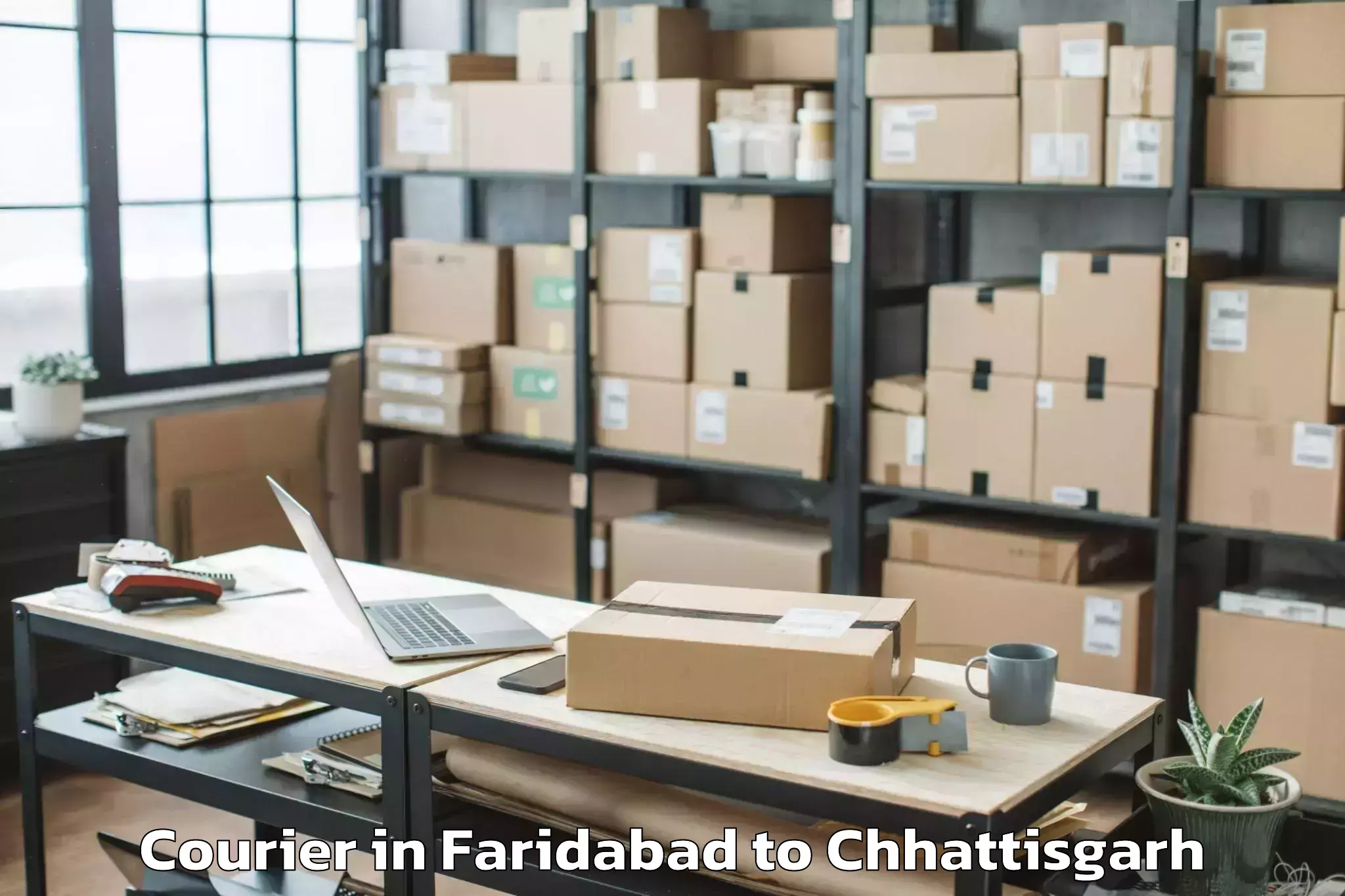 Quality Faridabad to Gharghoda Courier